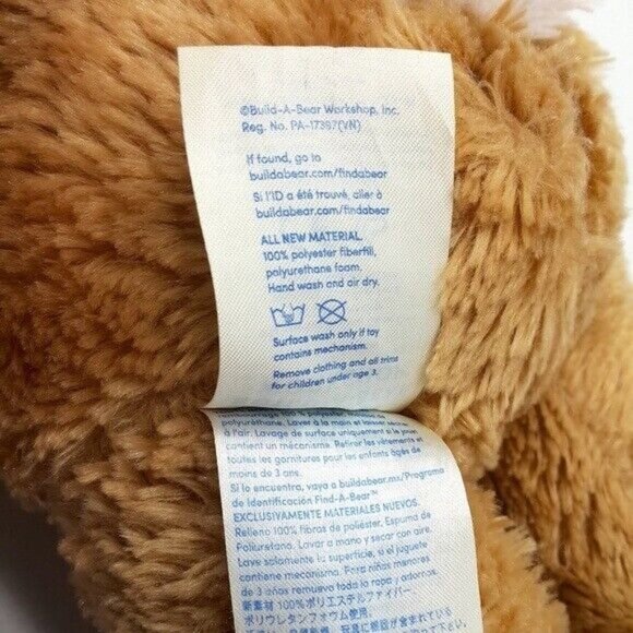 Build a Bear Classic Bunny Rabbit Plush Brown 16" Spring Easter Long Floppy Ears - Picture 10 of 12